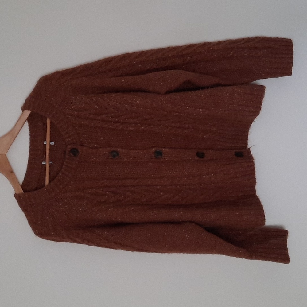 Brown cardigan